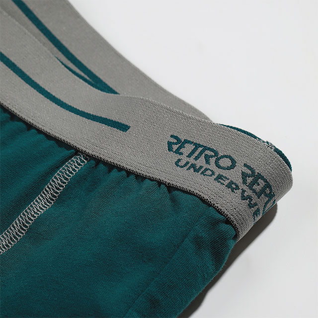 B&oacute;xer de algod&oacute;n c&oacute;modo y liso para hombre con cinturilla con logotipo