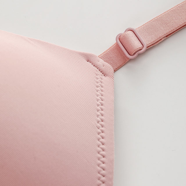 Sujetador c&oacute;modo cl&aacute;sico inal&aacute;mbrico de color s&oacute;lido para mujer